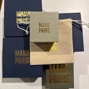 Mara Paris Jewelry Gift Boxes (4) + Dust Pouch | Authentic Packaging